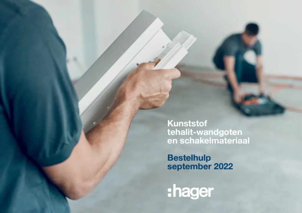 Afbeelding Kunststof wandgoot - bestelhulp - kabelmanagement | Hager Nederland